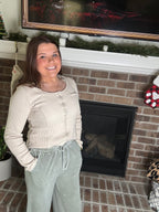 Sage Wide Leg Lounge Pants