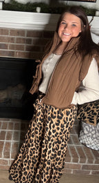 Hear Me Roar Leopard Ruffle Pants