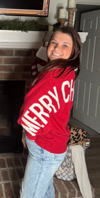 "Merry Christmas" Red Sweater