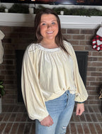 Champagne Kiss Velvet Top