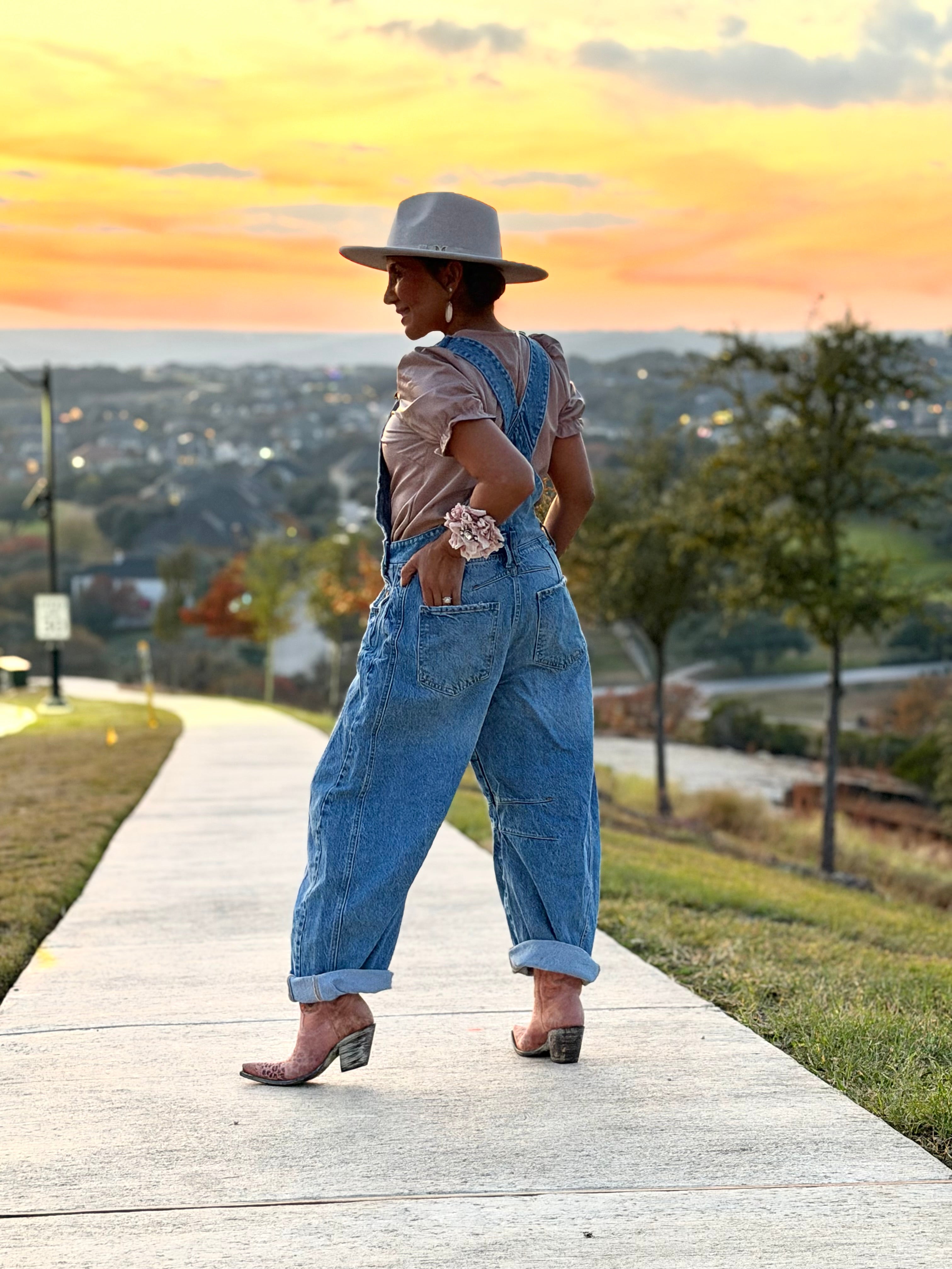 Slouchy Denim Jumpsuit
