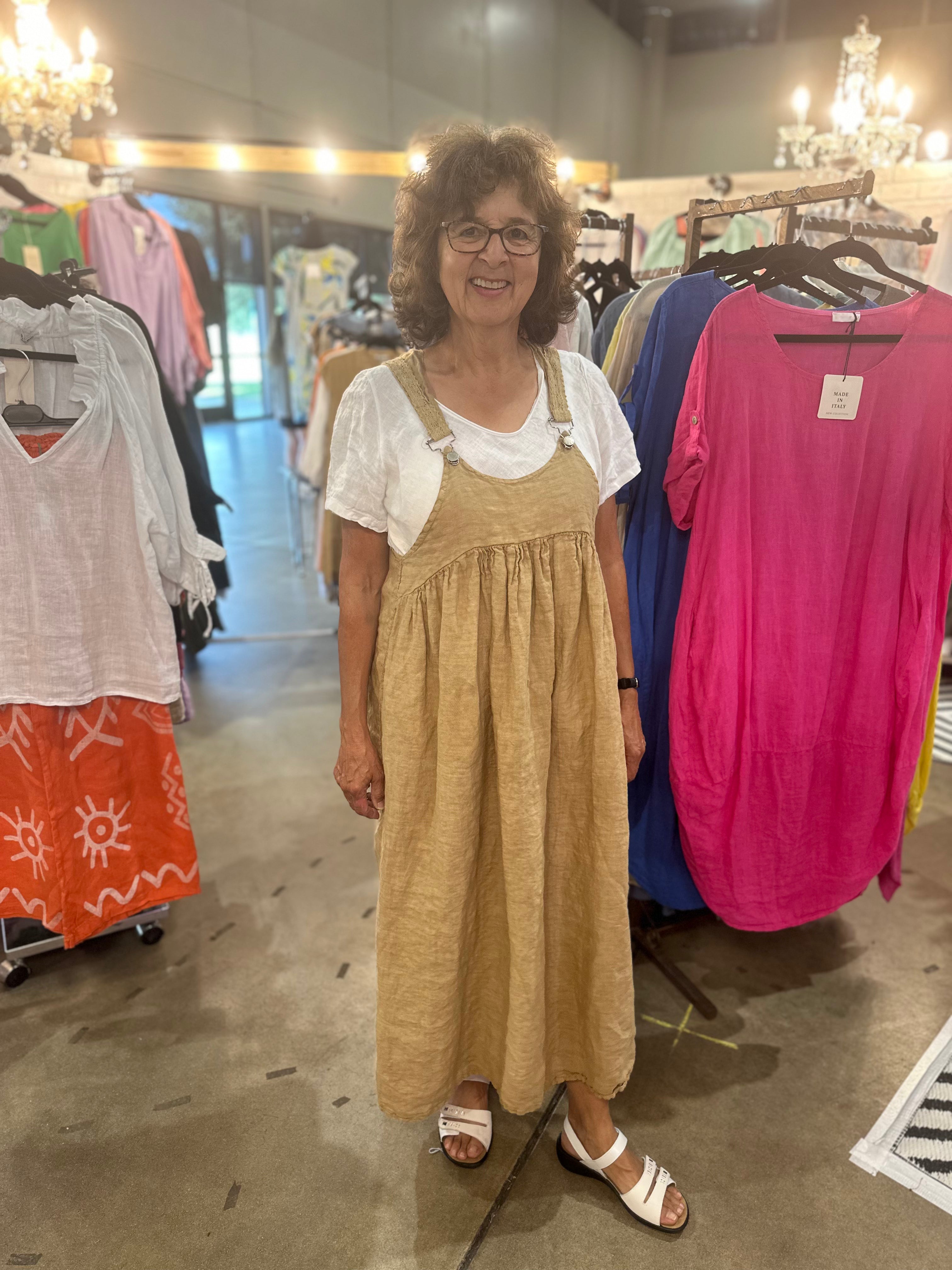 Overall Linen Dress