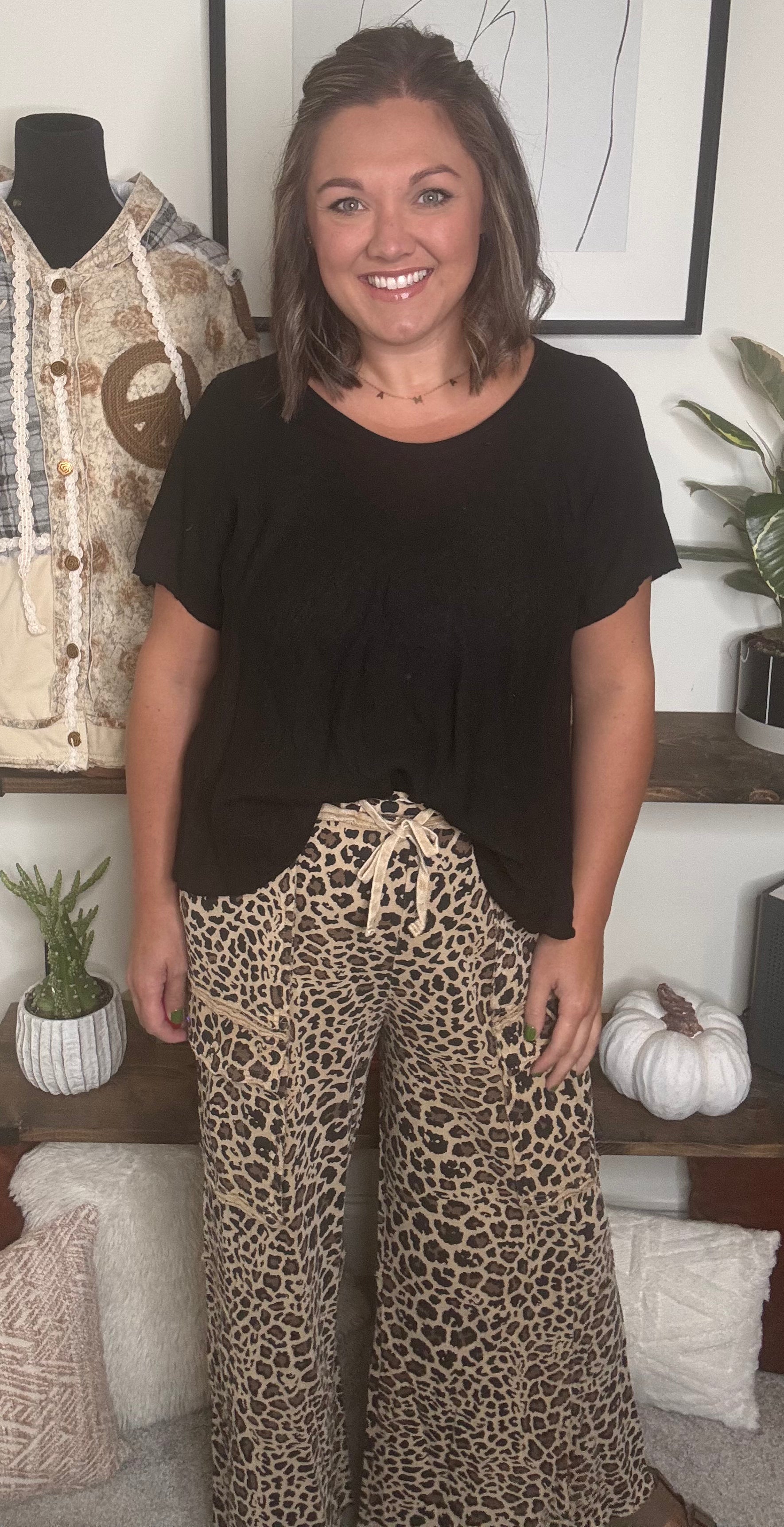 Callie Leopard Sweat Pants