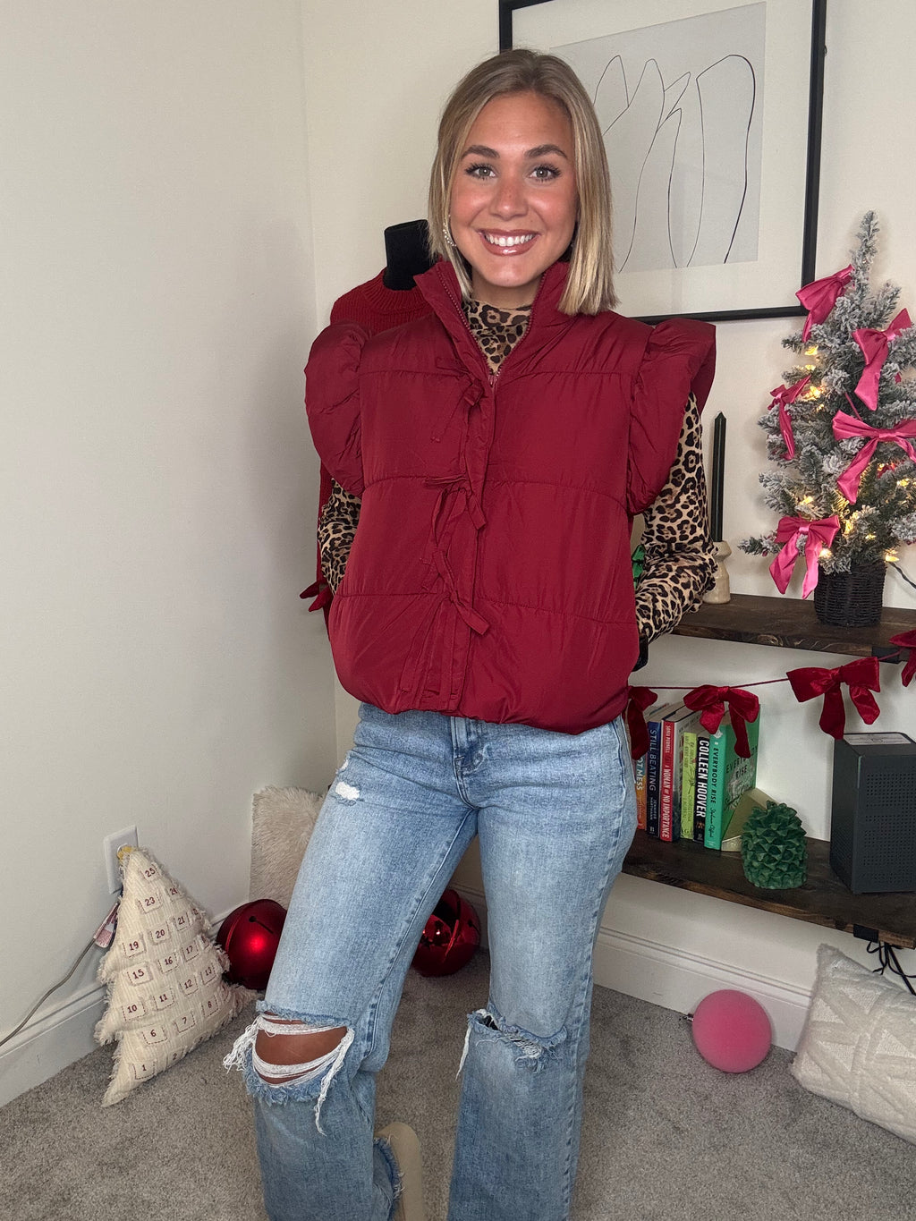 Red Puffer Vest