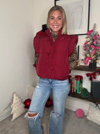 Red Puffer Vest