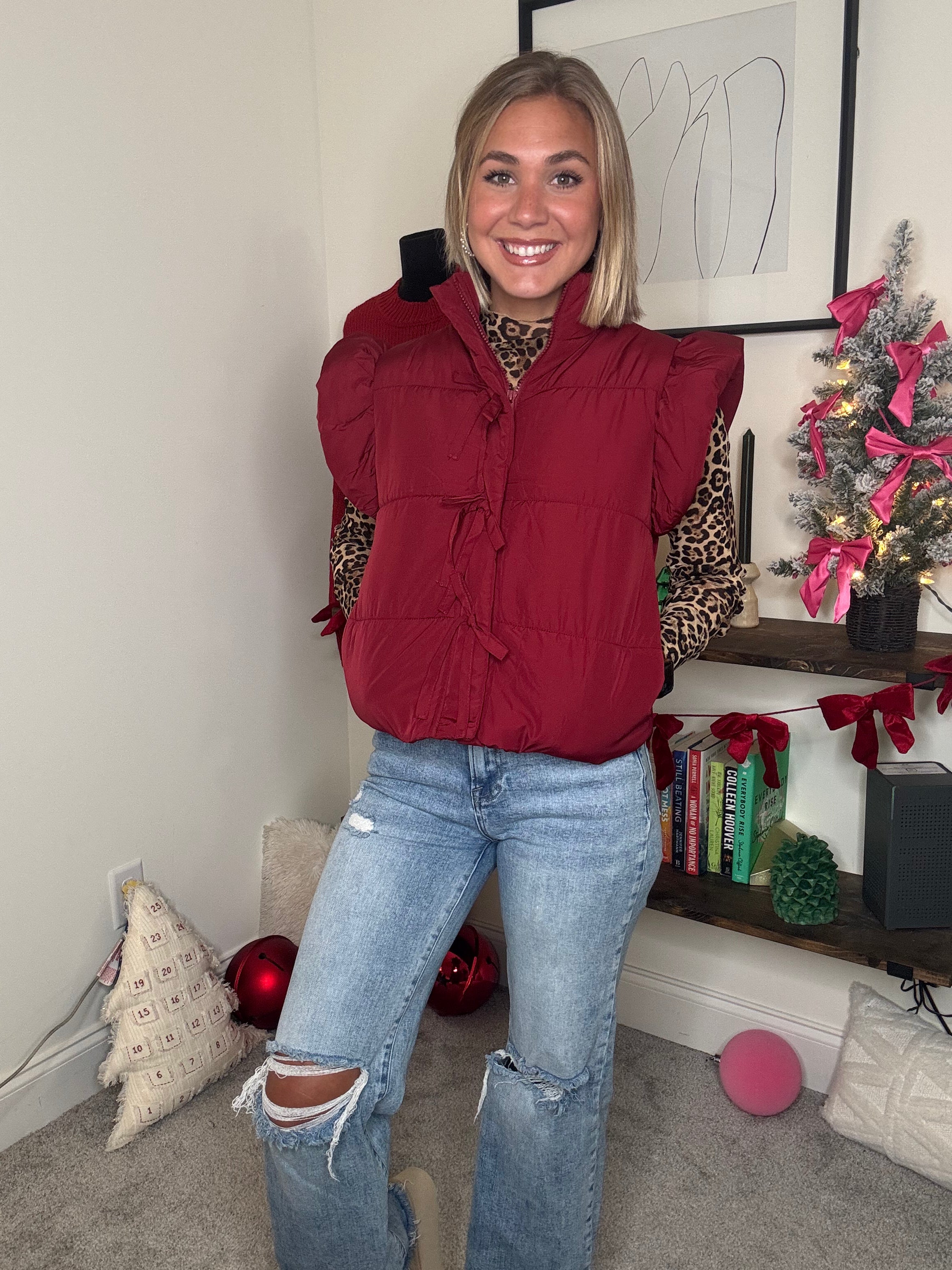 Red Puffer Vest