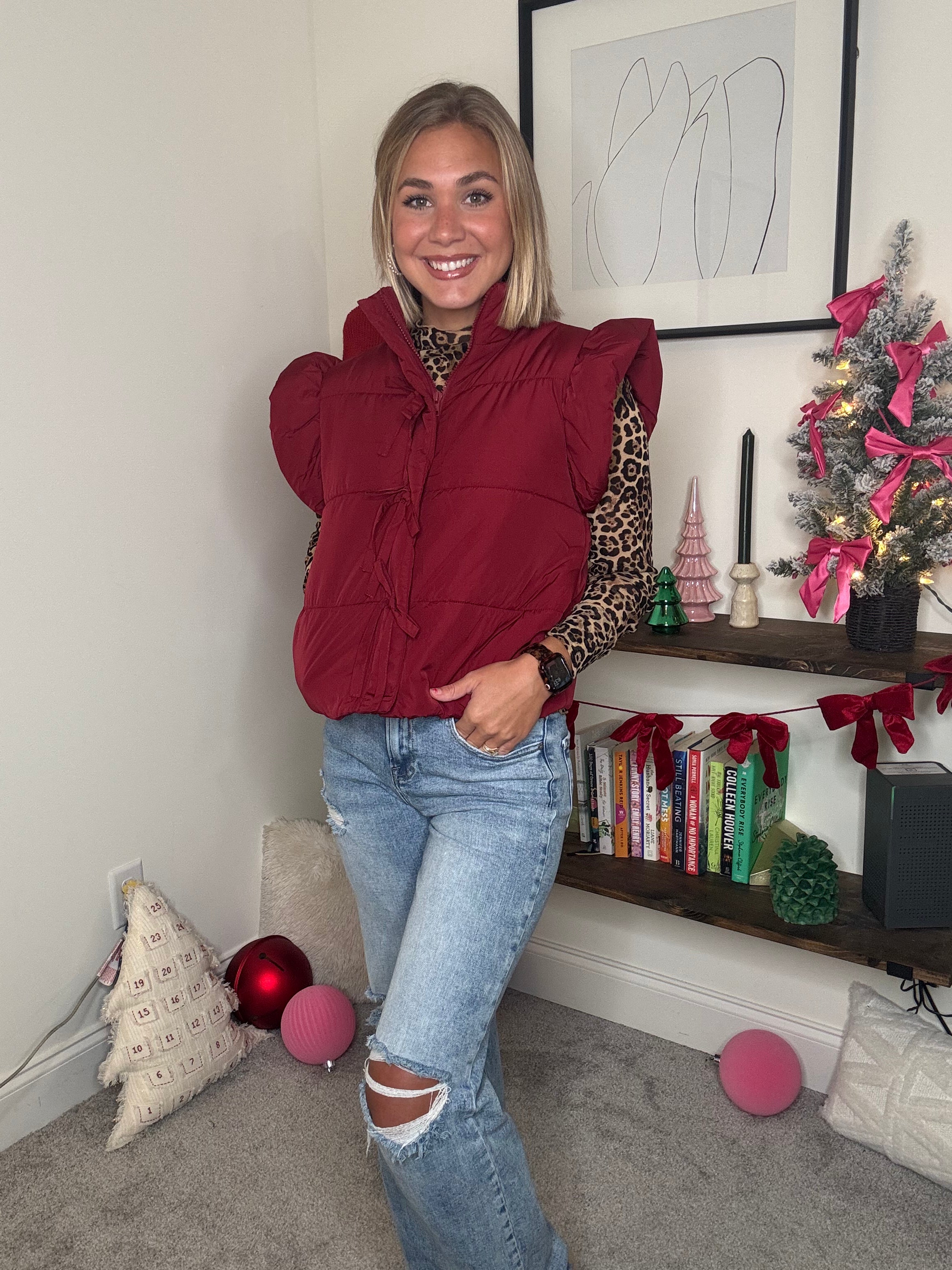Red Puffer Vest