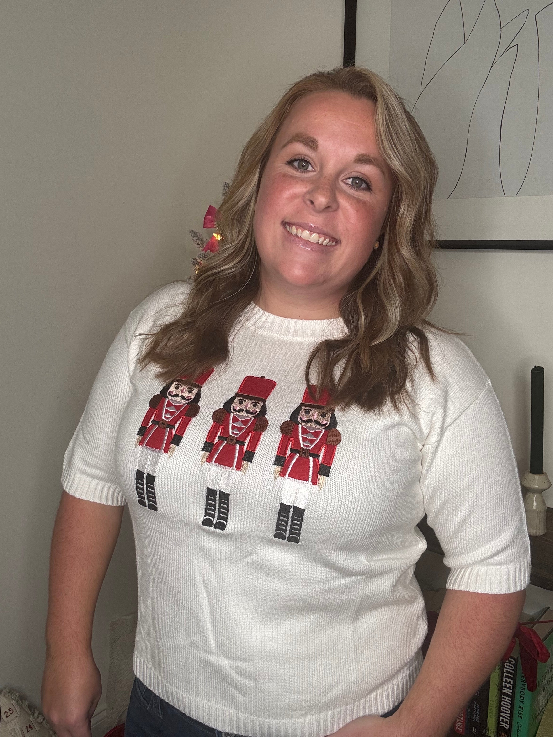 Nutcracker Short Sleeve Sweater DOORBUSTER