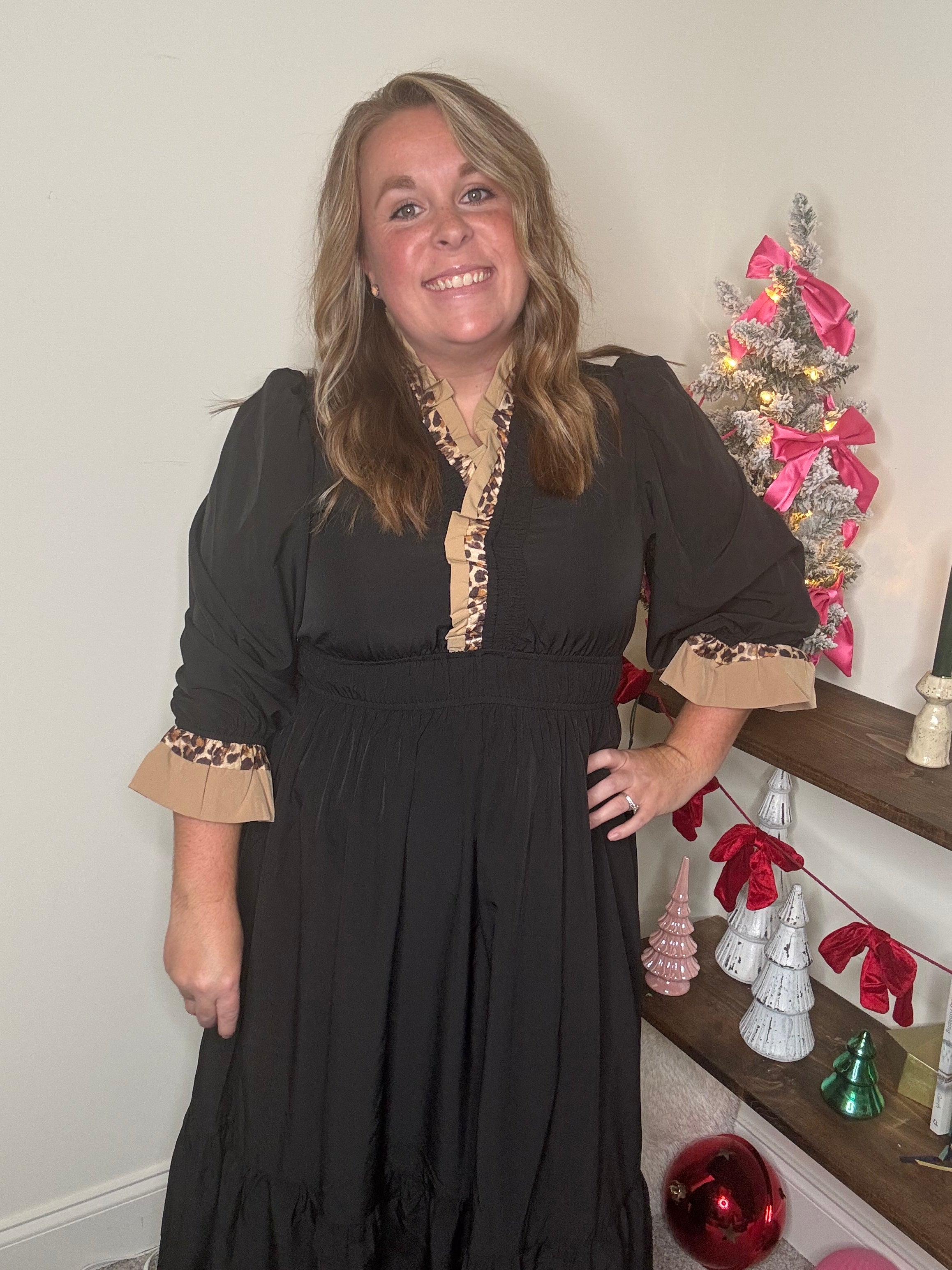 Susanah Ruffle Maxi Dress