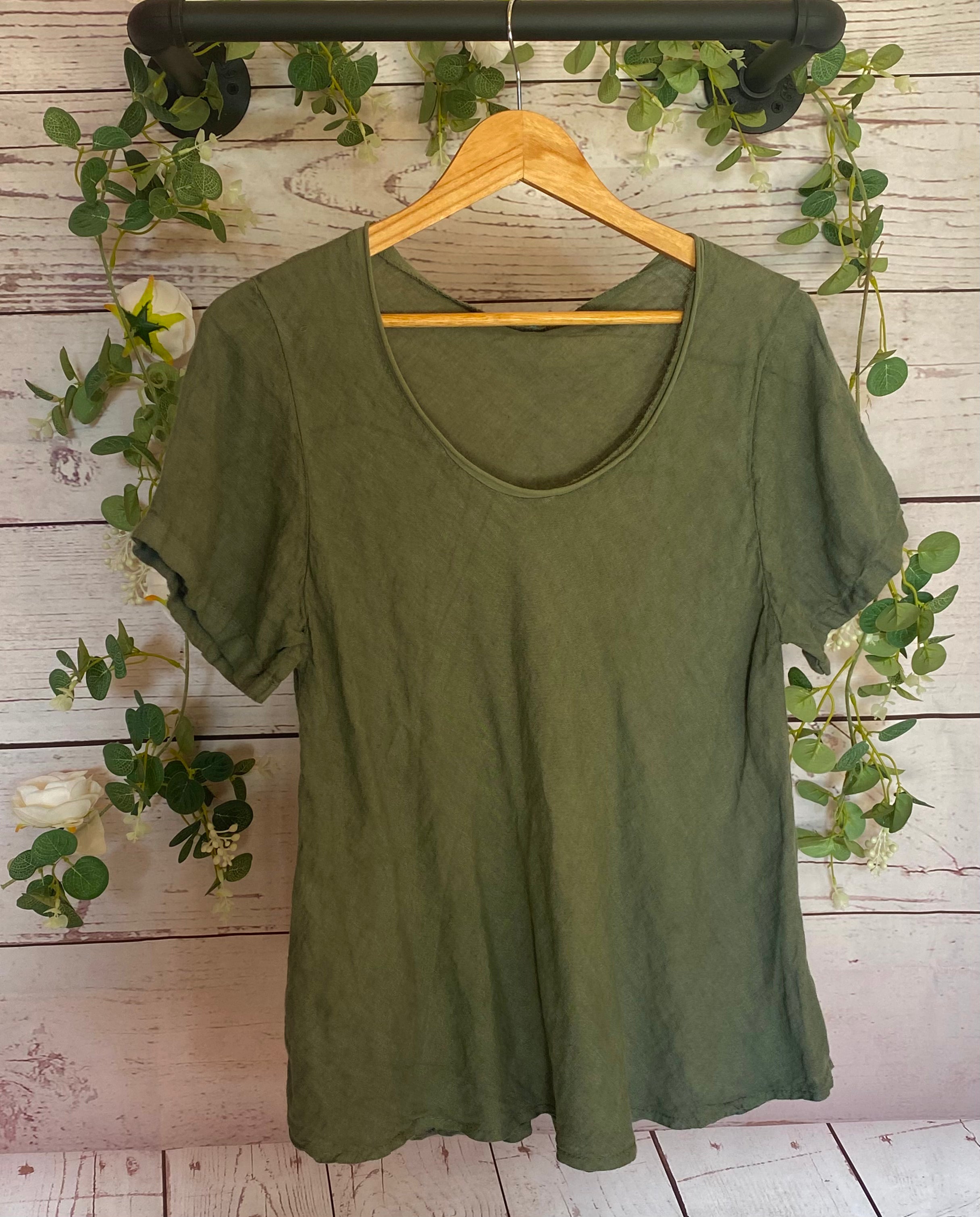 Sylvia Linen Tee