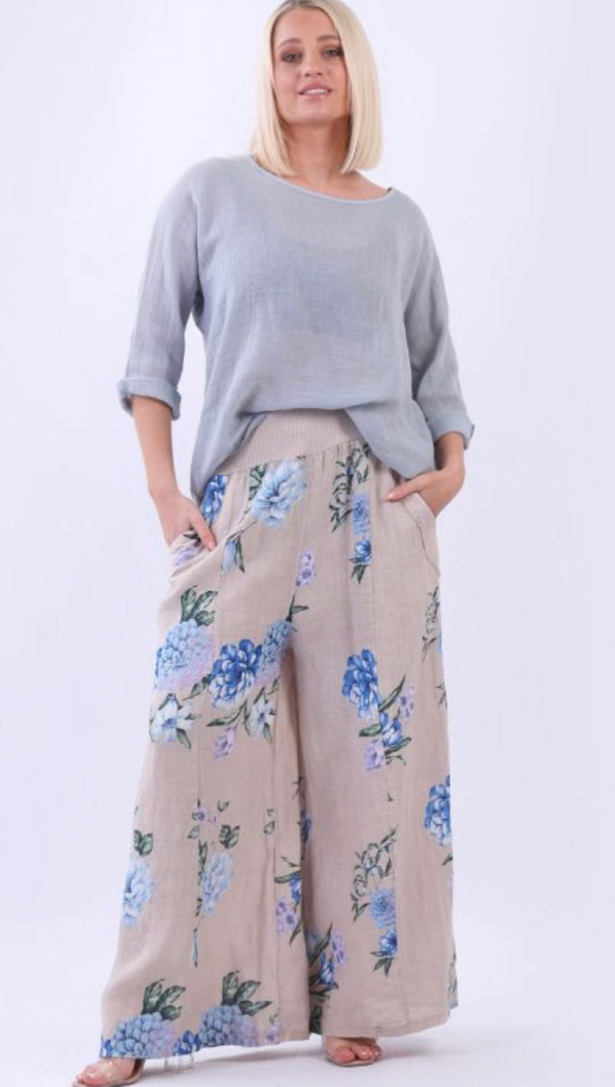 Violet Floral Pant