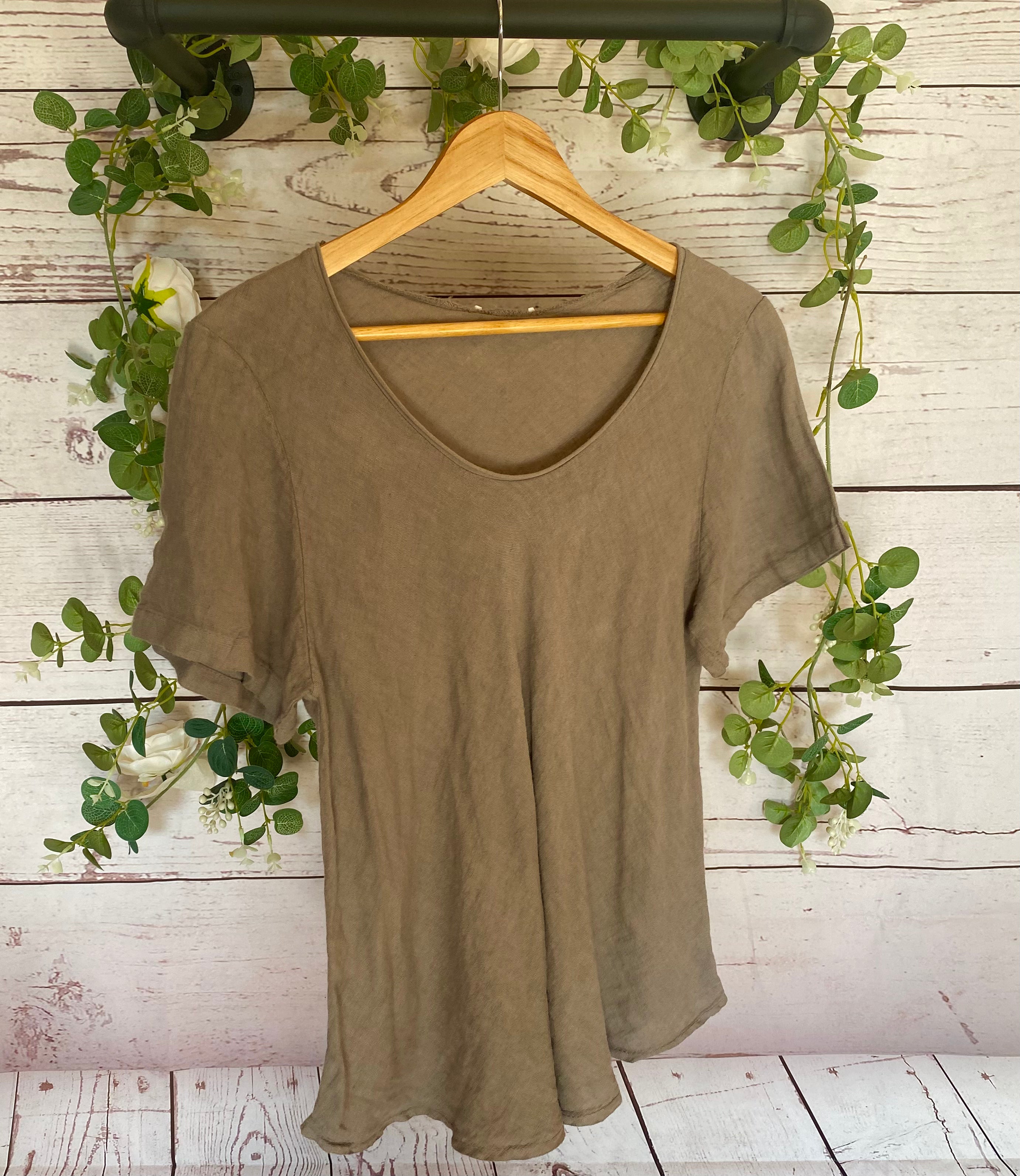 Sylvia Linen Tee