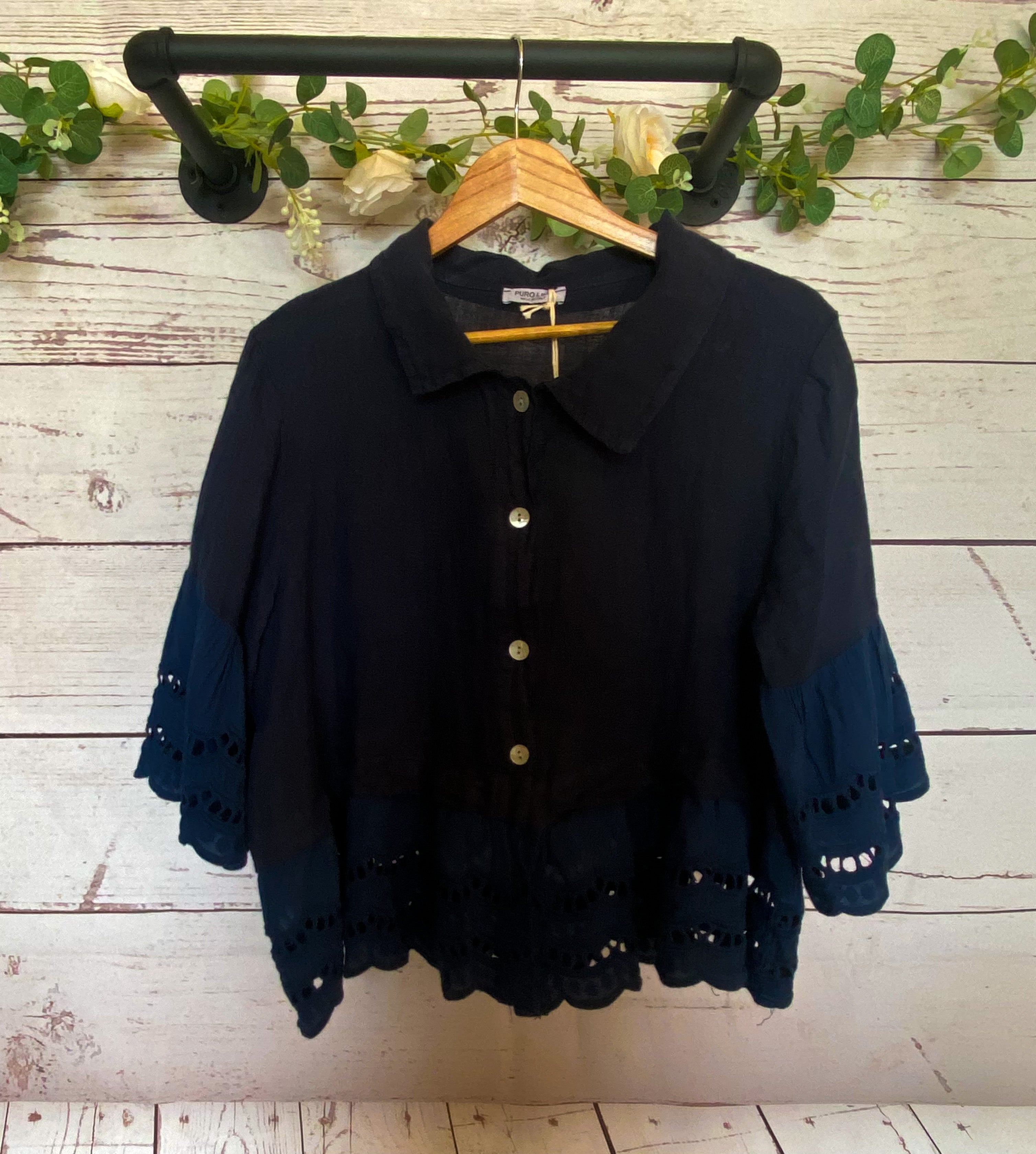 Elijah Eyelet Top