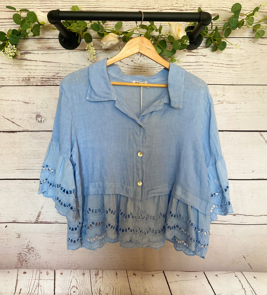 Elijah Eyelet Top