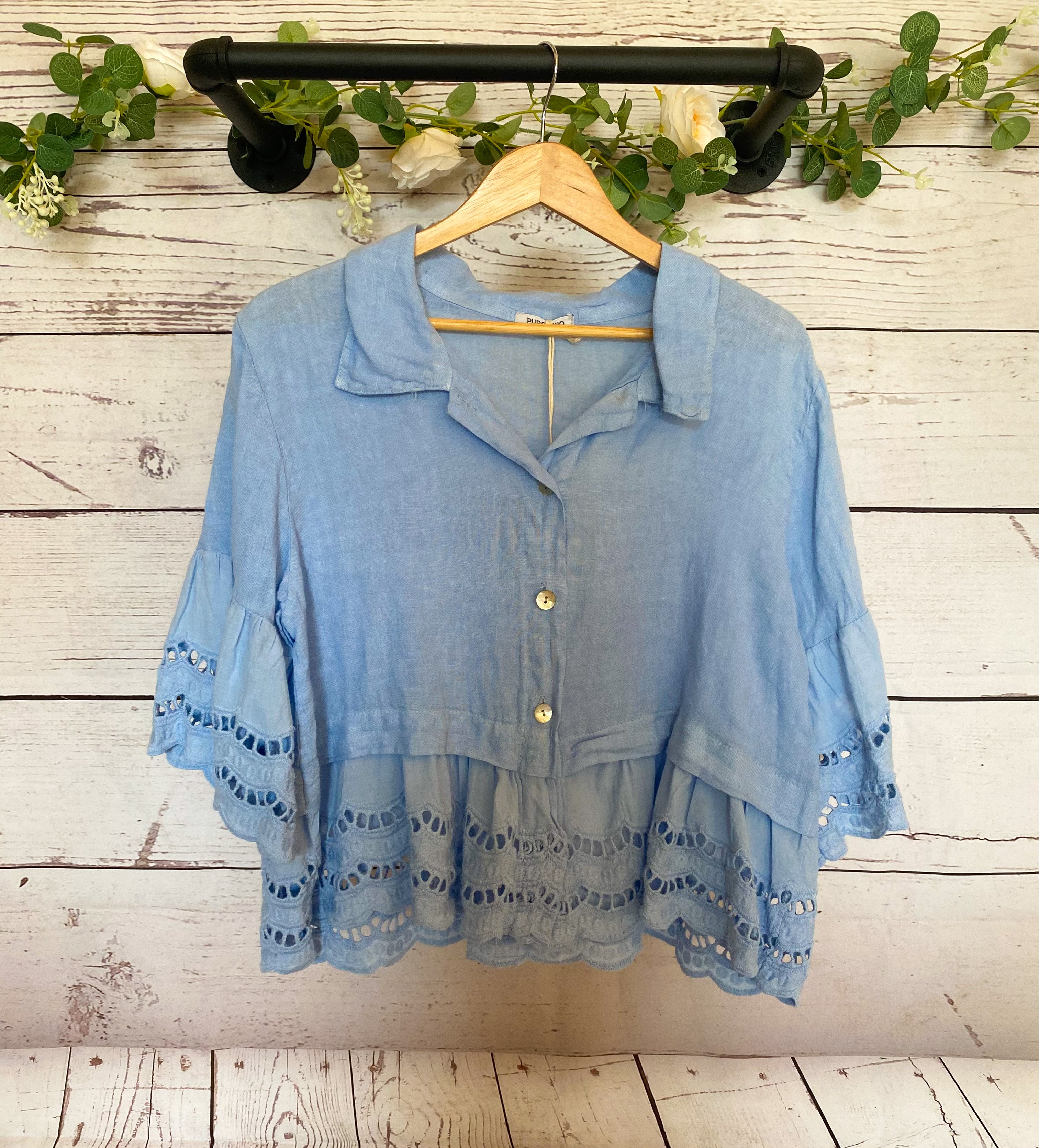 Elijah Eyelet Top