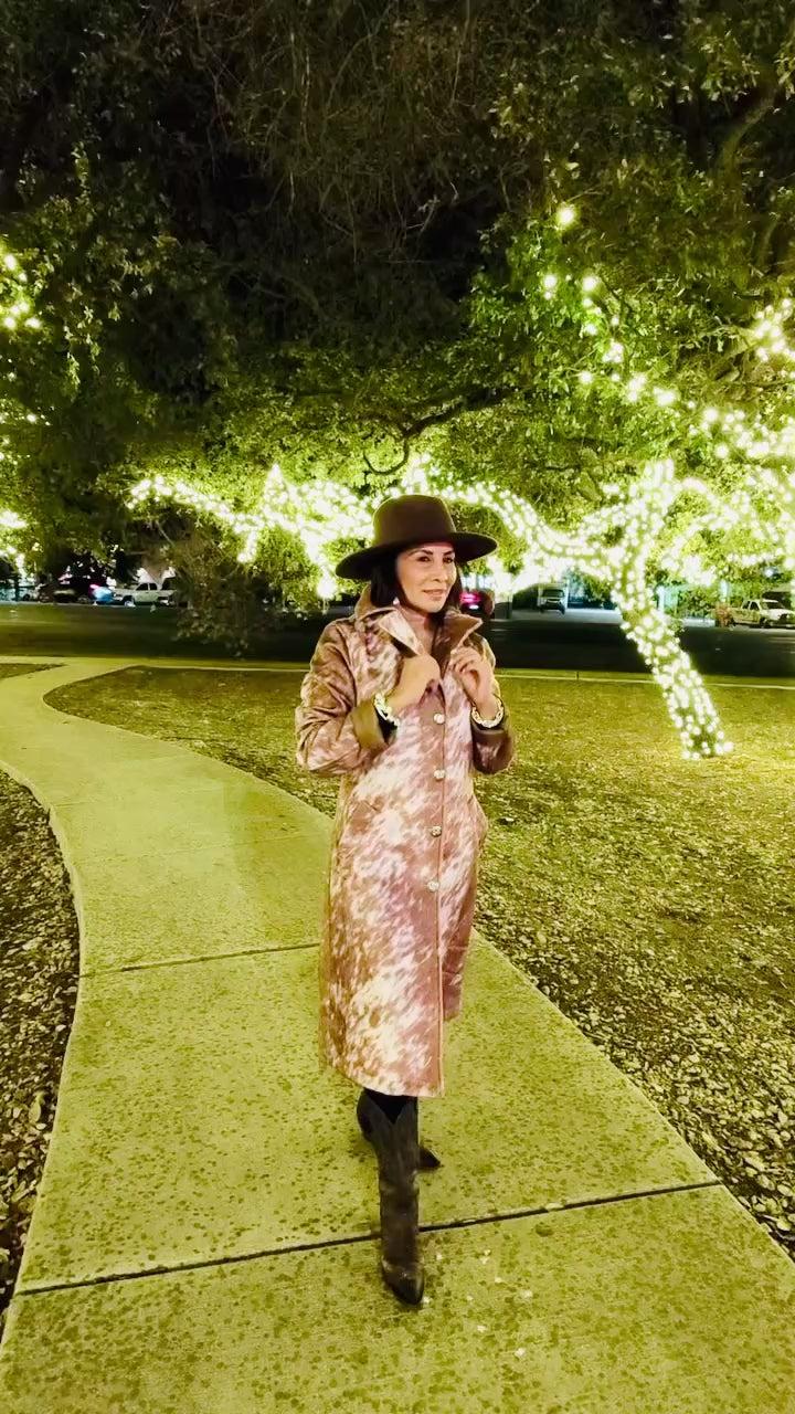 Cowhide Lightweight Longline Coat