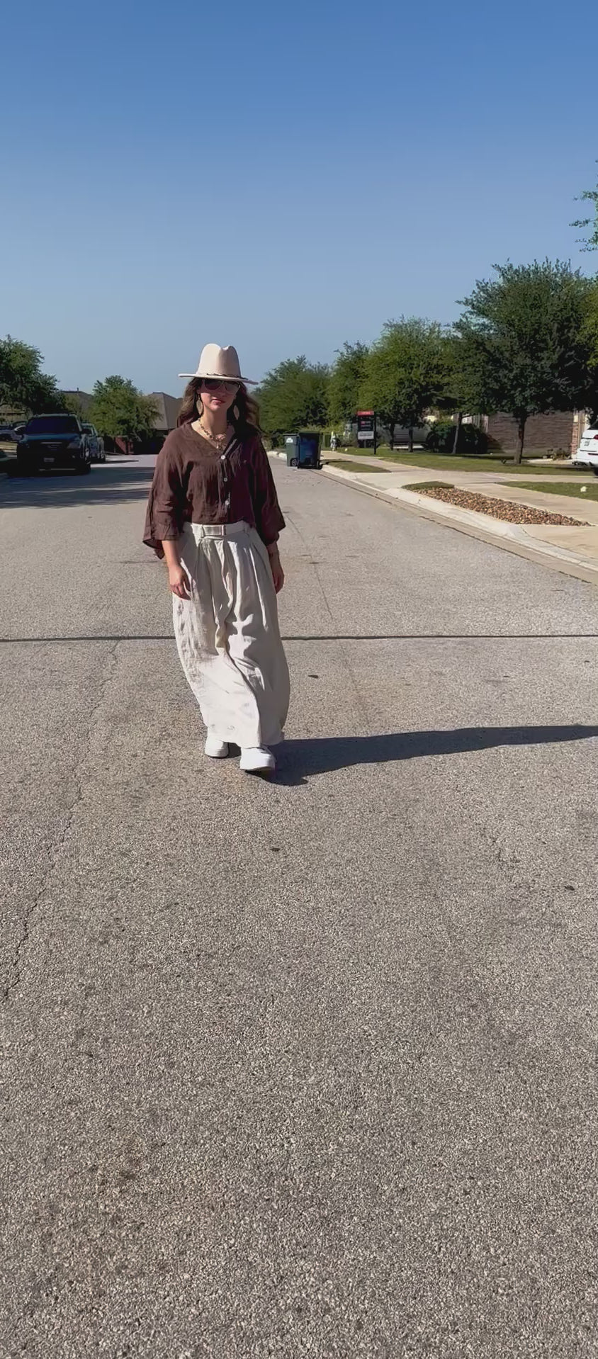 Brandy Pleated Linen Pant